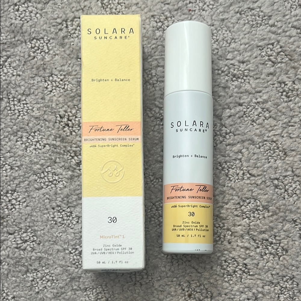 Brightening Sunscreen Serum - Yellow and White